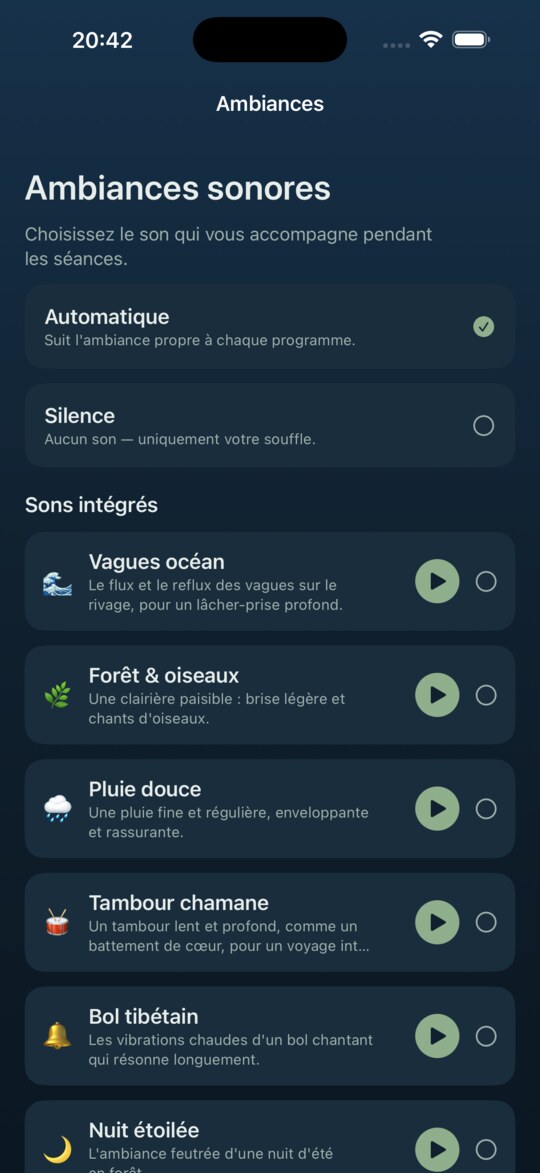 Respicoon — Ambiances sonores