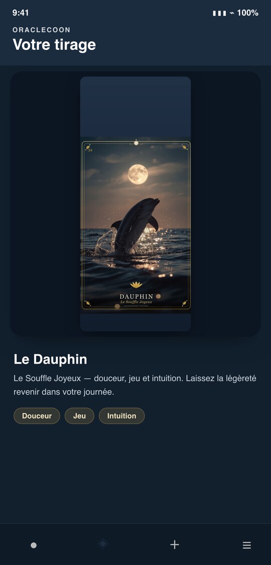 Oraclecoon — Tirage immersif